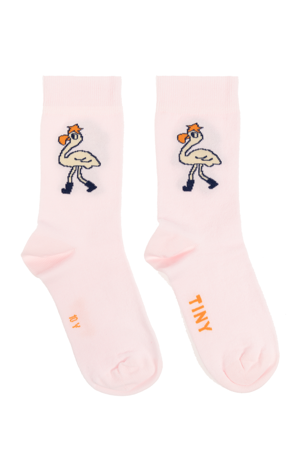 Socks with flamingo motif od Tiny Cottons