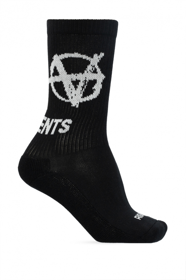 VETEMENTS Socks with embroidered lettering