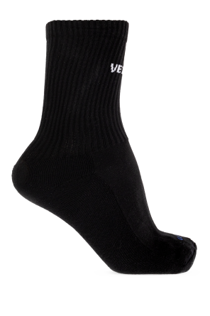 Cotton socks with logo