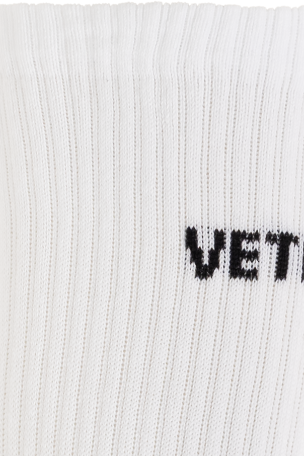 VETEMENTS Meias de algodão com logótipo
