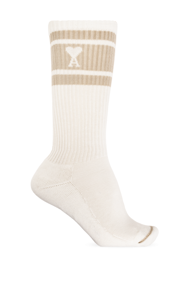 thicker, elastic fabric Socks with logo