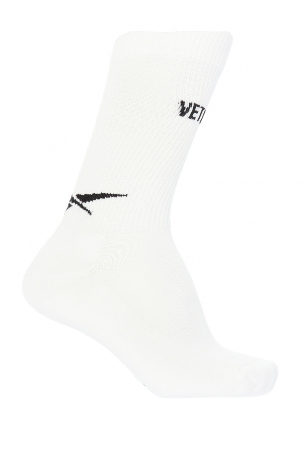vetements x reebok socks white