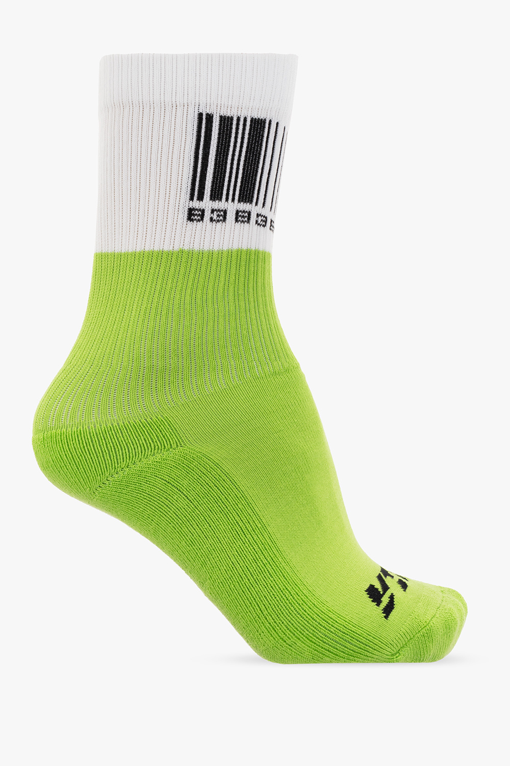 VTMNTS VTMNTS SOCKS WITH BARCODE MOTIF