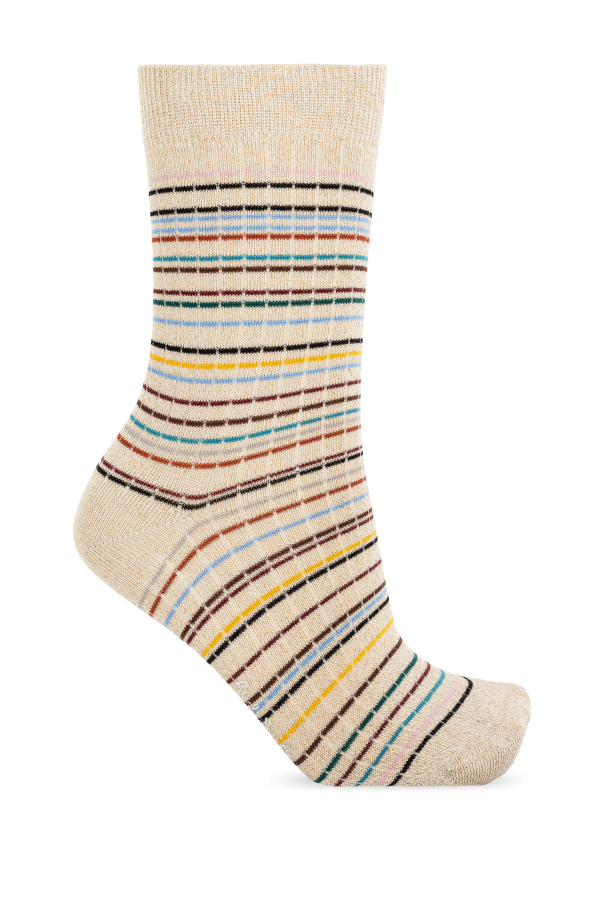 Paul Smith Pack de tres calcetines de algodón con hilo de lurex