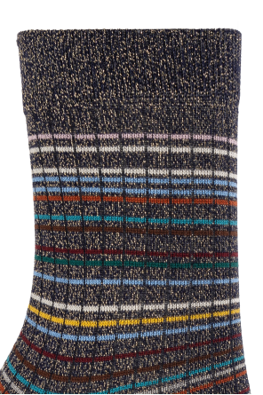 Paul Smith Pack de tres calcetines de algodón con hilo de lurex