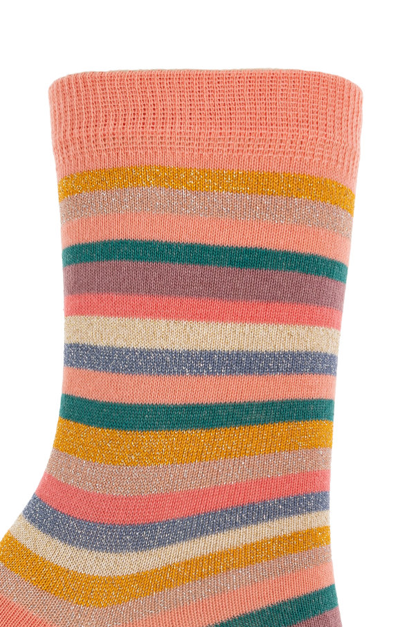 Paul Smith Paquete de tres calcetines de algodón con hilo de lúrex