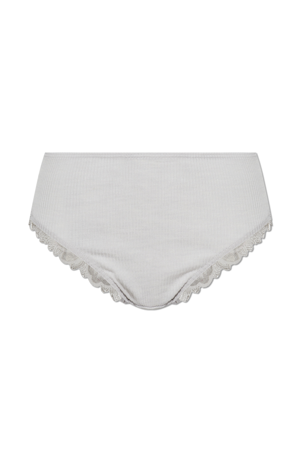 Briefs with lace insert od Hanro