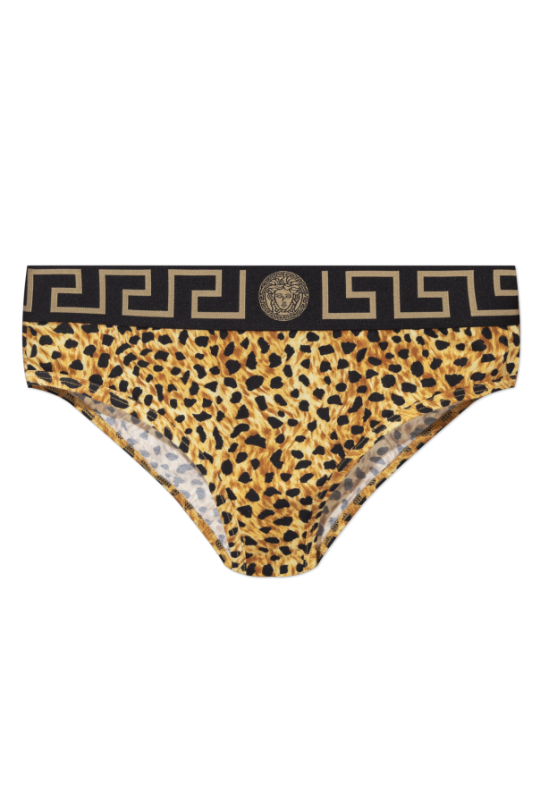 Leggings with animal motif od Versace