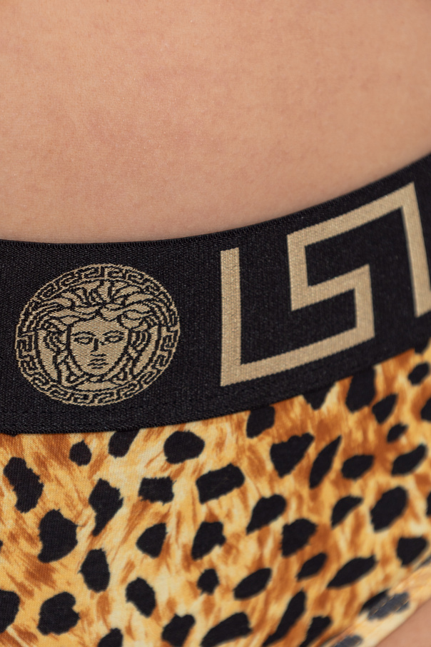 Versace Leggings mit Tiermotiv