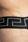Versace BLACK Cotton jockstrap