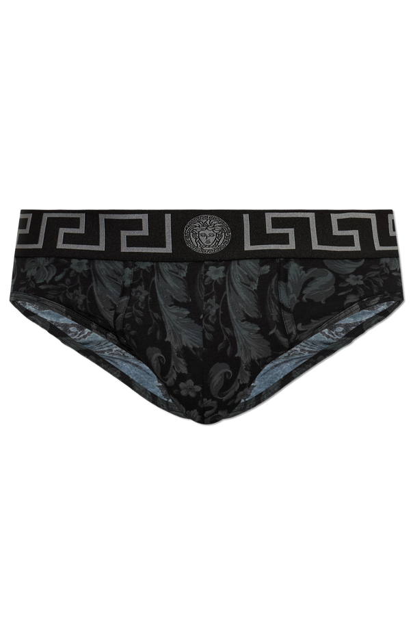 Cotton briefs with logo od Versace
