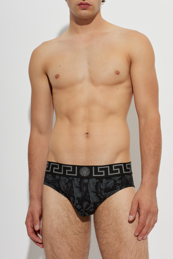 Versace Cotton briefs with logo