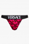 Versace RED Thong with logo