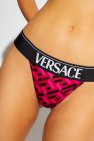 Versace RED Thong with logo