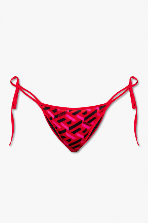 Red Thong with logo Versace - Vitkac France