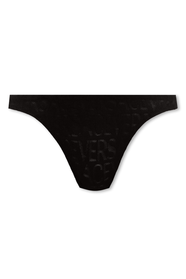 Versace Thong with logo