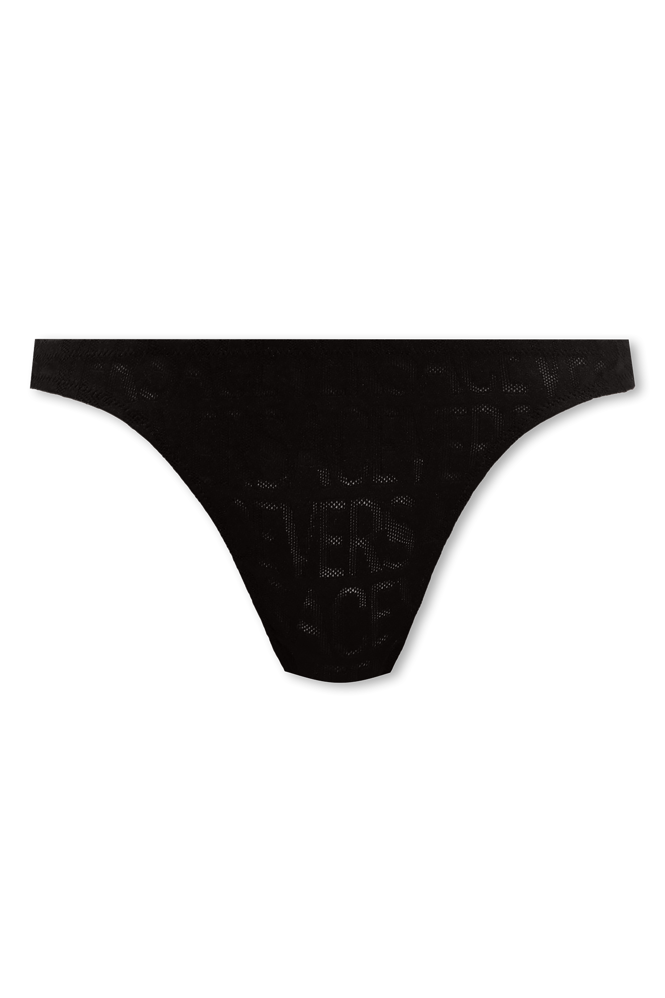 Black Thong with logo Versace - Vitkac Canada