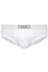 Versace Ribbed briefs with logo