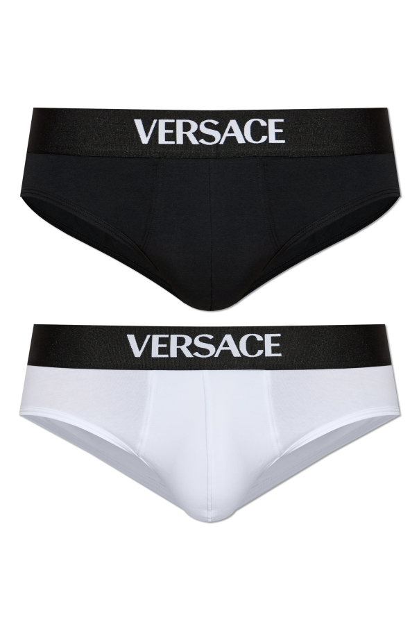 2-pack of cotton briefs with logo, zdjęcie 1 2-pack of cotton briefs with logo od Versace