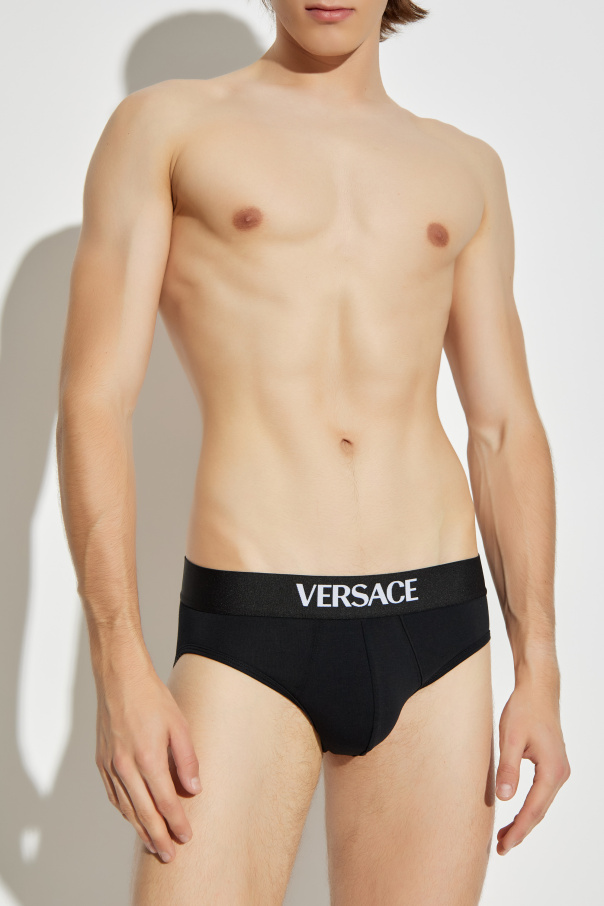 Versace Three-pack of briefs with logo
