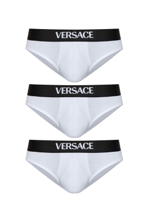 Three-pack briefs with logo
