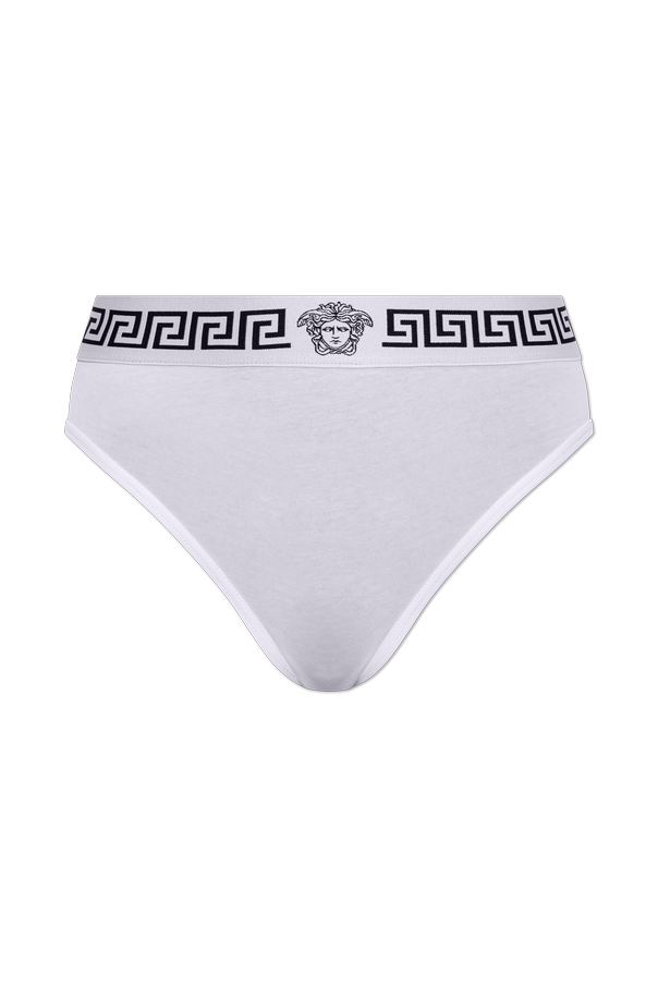 High-waisted cotton briefs od Versace