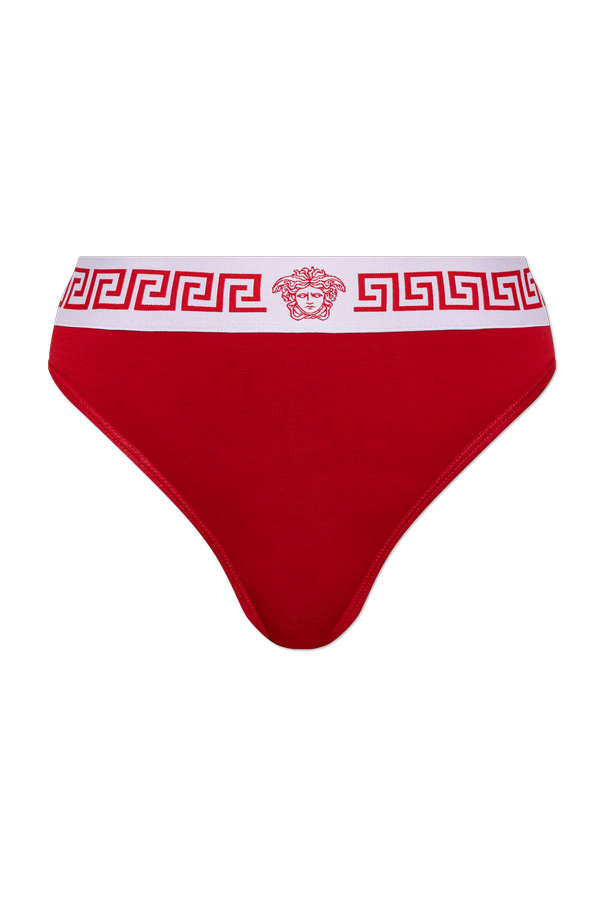 High-waisted cotton briefs od Versace