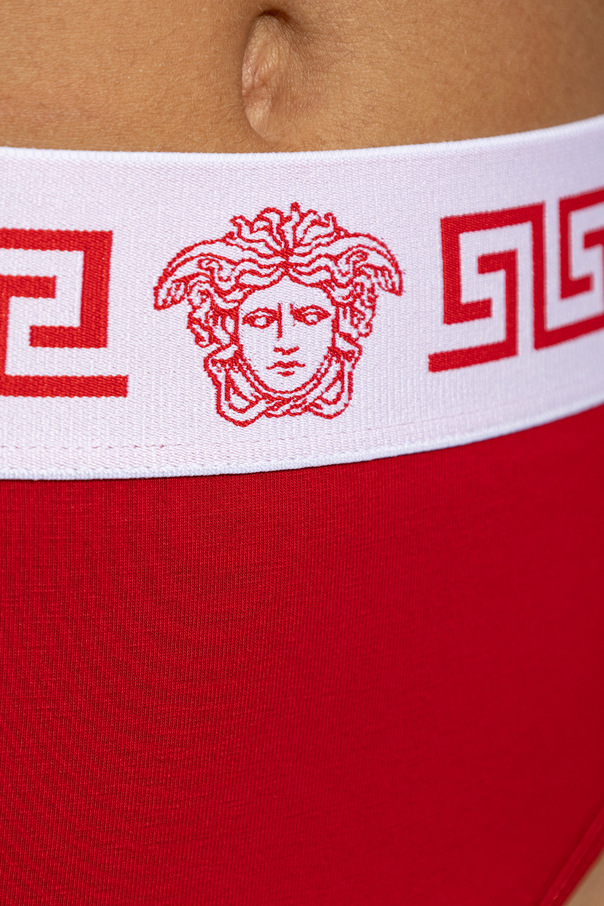 Versace Bawełniane figi z wysokim stanem