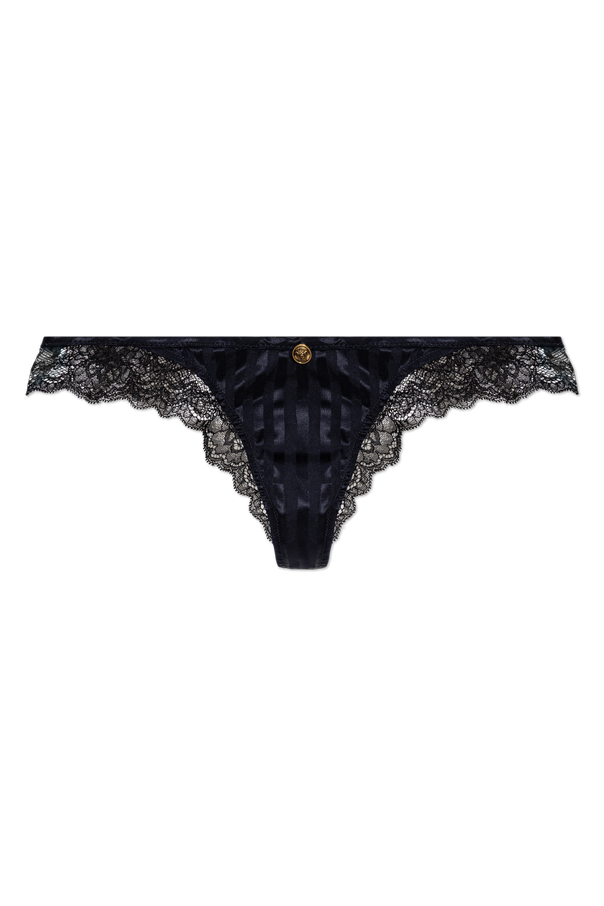 Thongs with lace trim od Versace