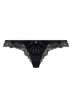 Thongs with lace trim