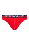 Ea7 Emporio Armani logo-print side-stripe swim-shorts