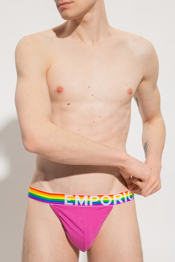 Emporio armani Flip Jockstrap with logo