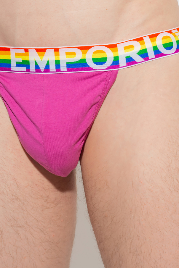 Emporio armani Flip Jockstrap with logo