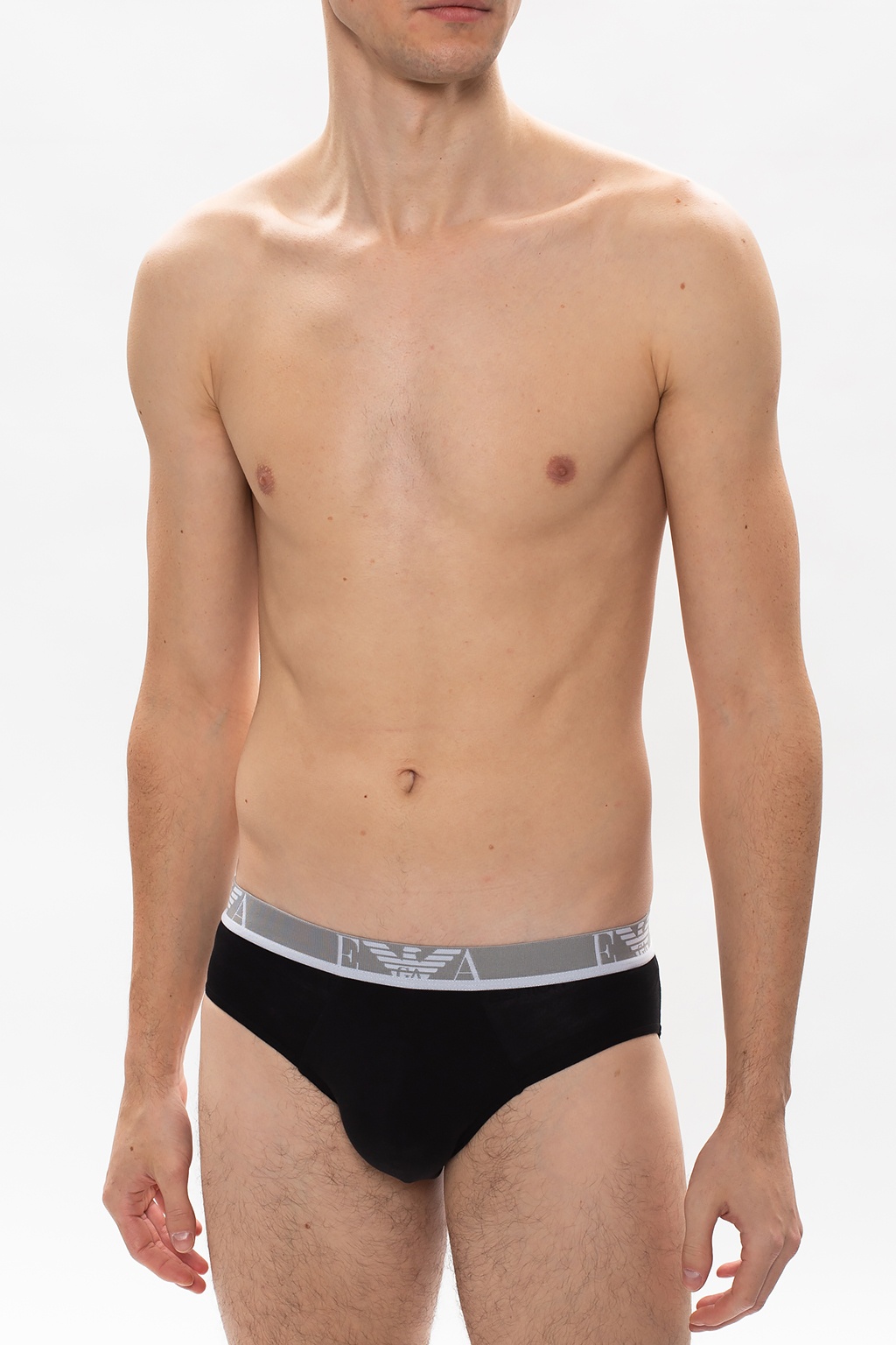 IetpShops | pack - Men's Clothing - Emporio Armani Logo briefs 3 | Giorgio  Armani skræddersyet enkeltradet blazer