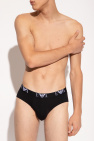 Emporio Armani BLACK Branded briefs 3-pack