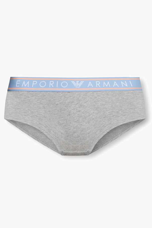 Emporio Armani Giorgio Armani geometric-print tulle blouse