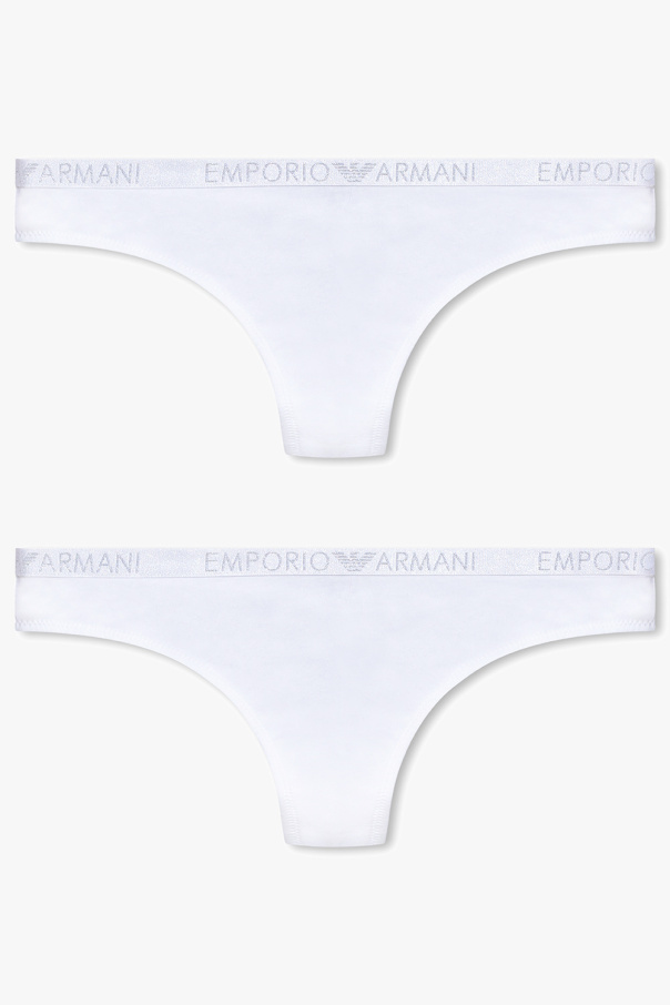 Emporio Armani Branded thong two-pack