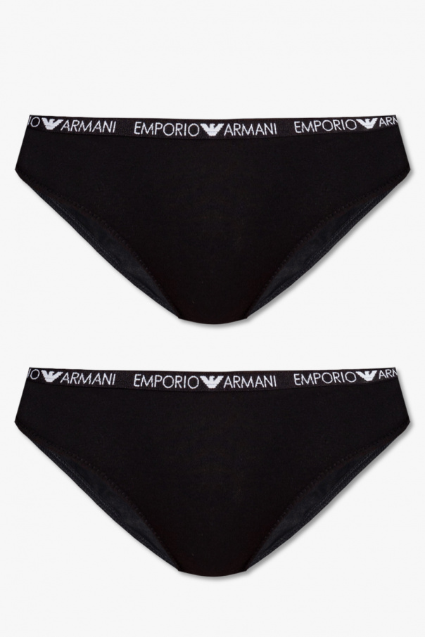 Emporio armani Logo-Schild Branded briefs 2-pack