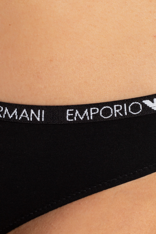 Emporio armani Logo-Schild Branded briefs 2-pack