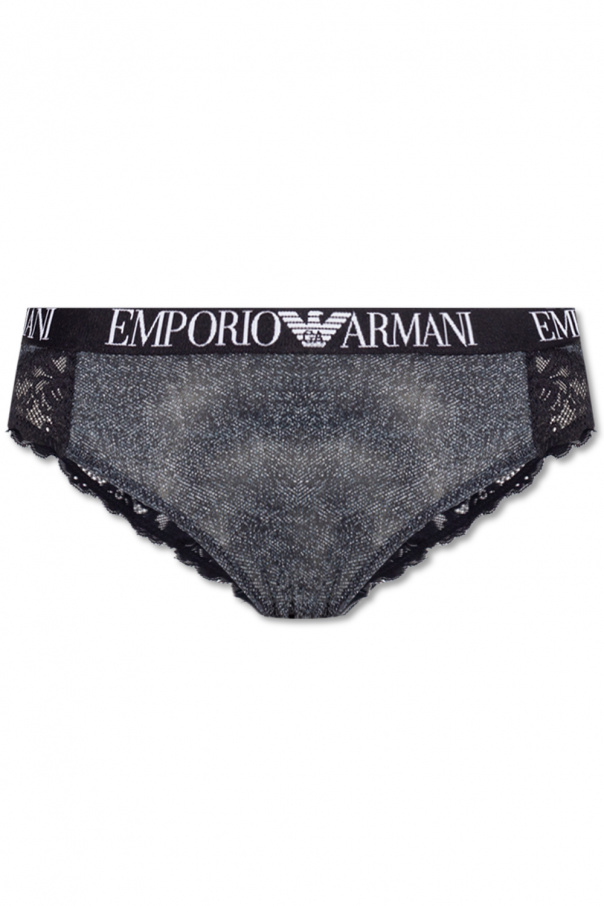 Emporio suede armani Briefs with logo