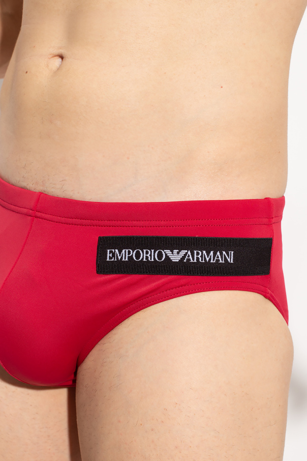 Emporio Armani Slipy kąpielowe z logo