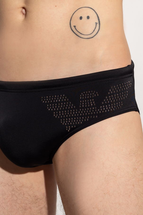 Emporio teddy-print armani Swim shorts