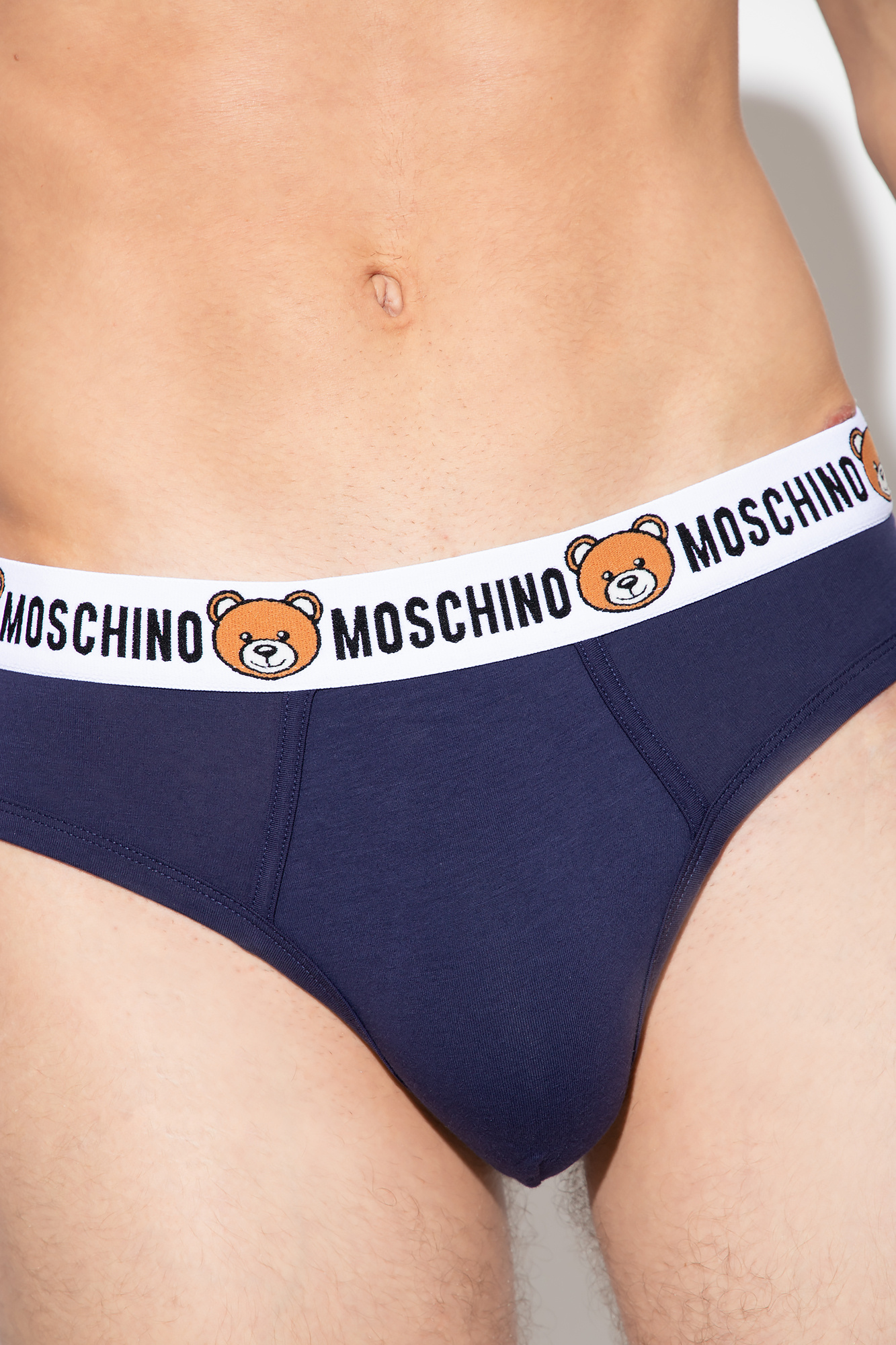 Light blue Branded thong two-pack Moschino - Vitkac France
