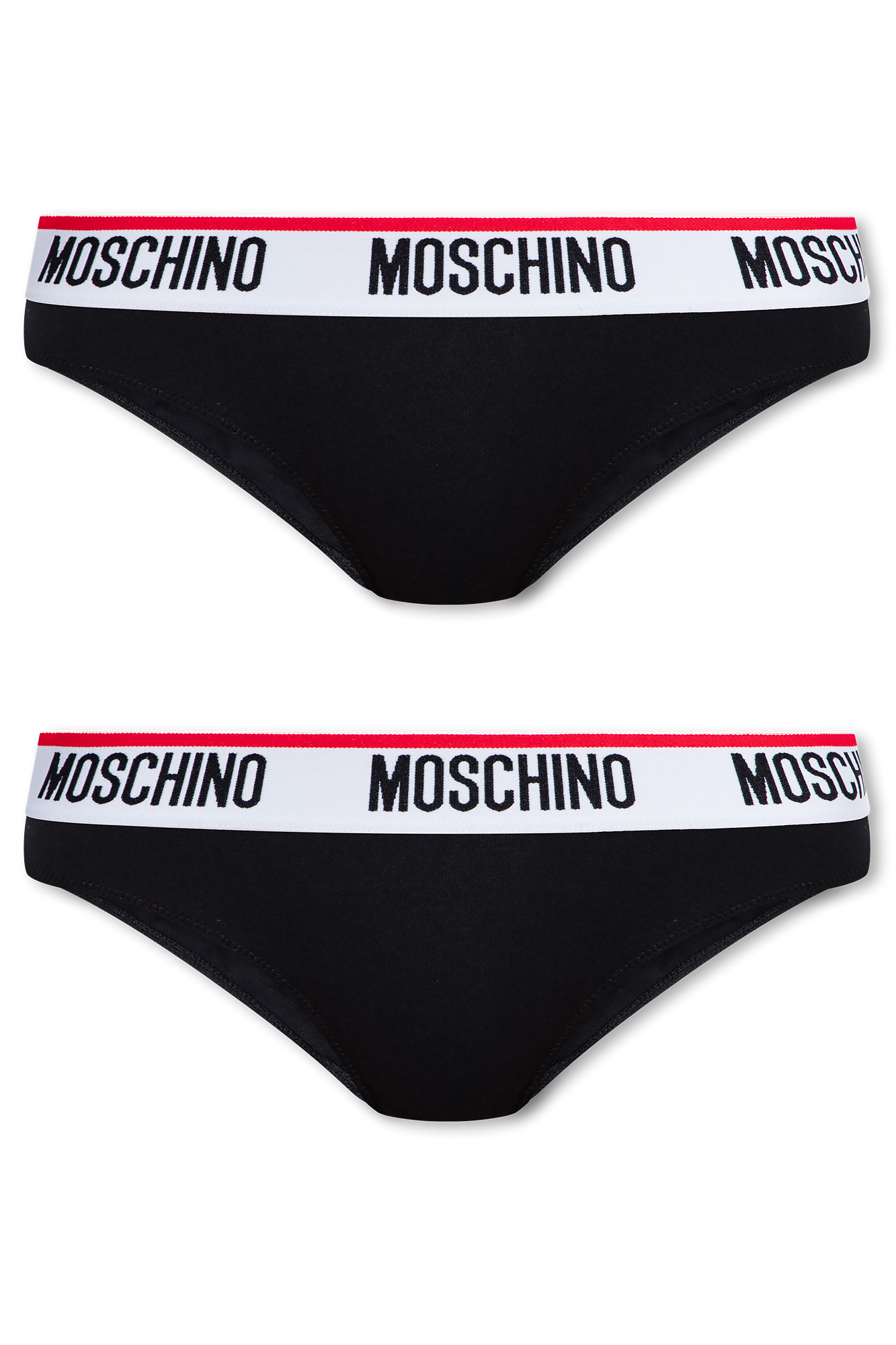 White Branded thong 2-pack Moschino - Vitkac Italy