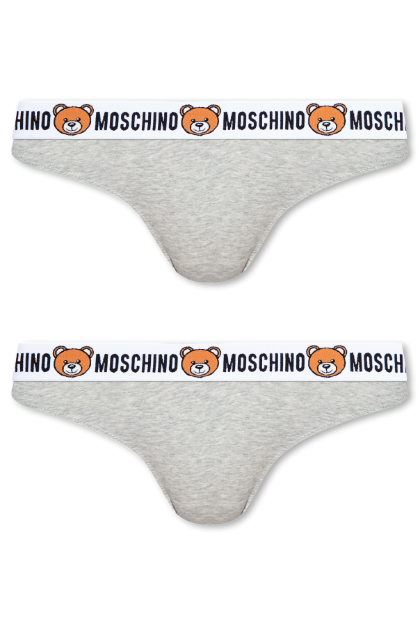 Branded thong 2-pack od Moschino