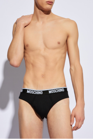Two-pack of briefs with logo od Moschino