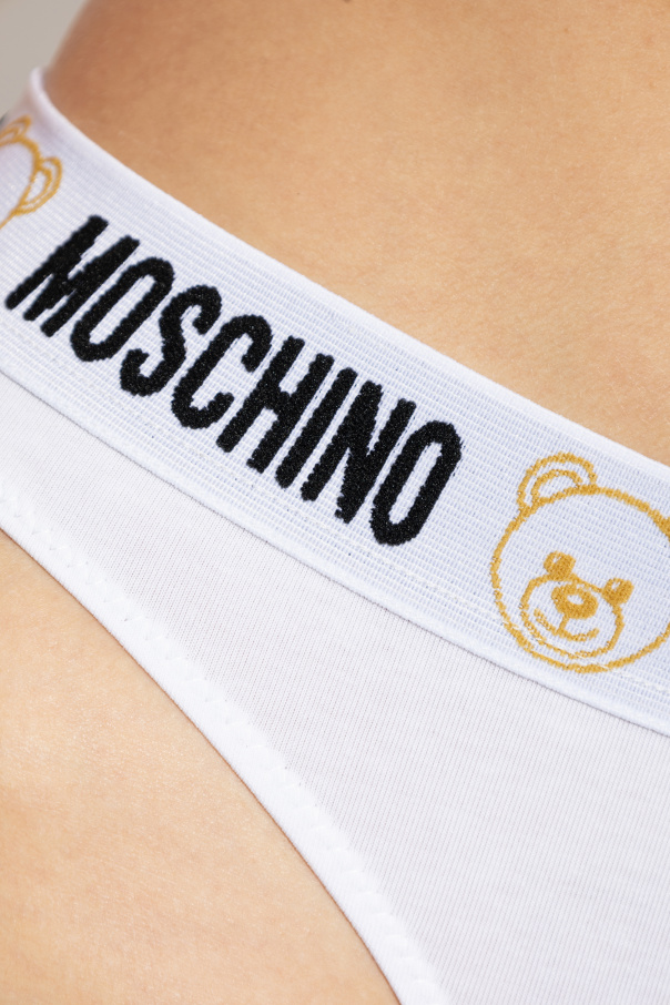 Moschino Logo Thongs