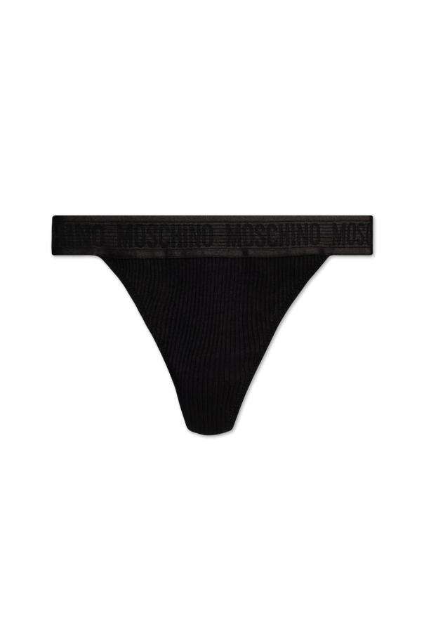 Moschino Logo Thongs