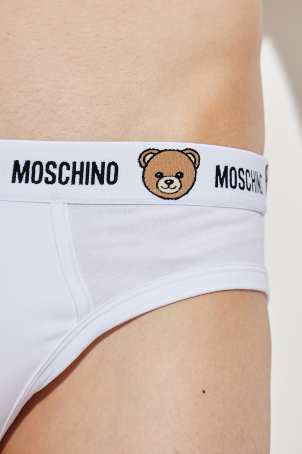 Moschino 2er-Pack Slips mit Logo