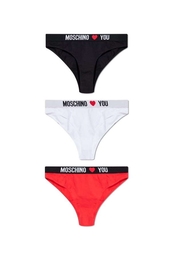 Triple pack of figs with logo od Moschino